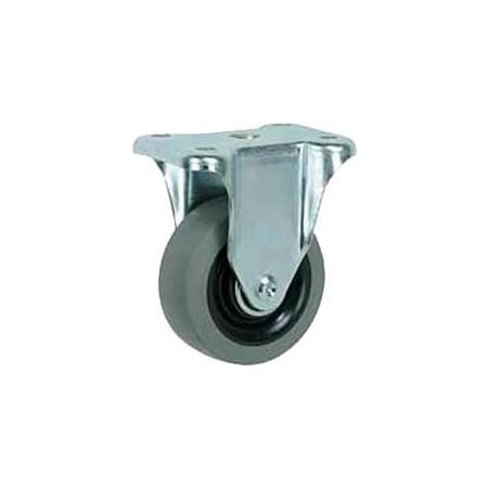Casters Wheels & Industrial Handling Faultless Rigid Plate Caster 8in TPR Wheel 3491-8